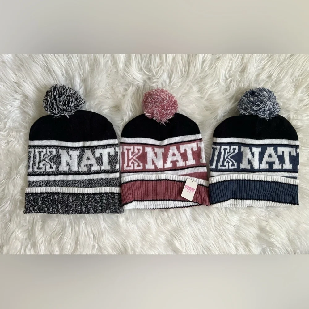 PINK Nation Pom Pom Beanie